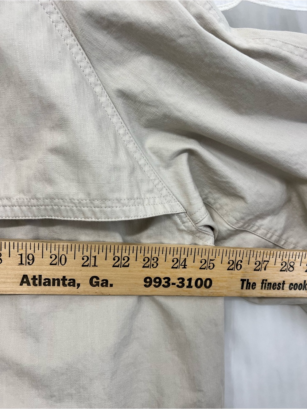 Closed Cropped Trench Jacket Limestone Beige Size Small - Picture 15 of 15